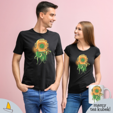 Octopus Diver Damski T-shirt