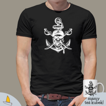 Pirate Anchor Męski T-shirt