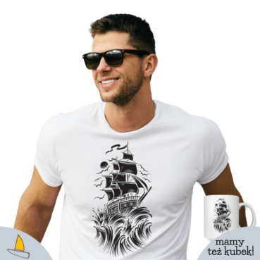 Pirate Ship Męski T-shirt