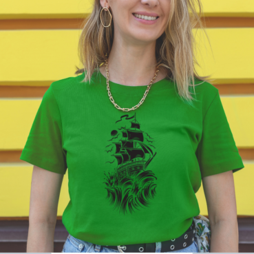 Pirate Ship Damski T-shirt