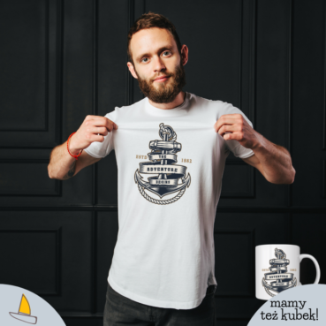 The Adventure Begins Męski T-shirt