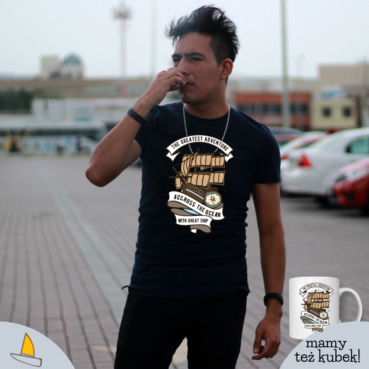 Accross the Ocean Męski T-shirt