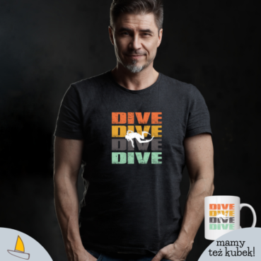 Dive Dive Dive Męski T-shirt