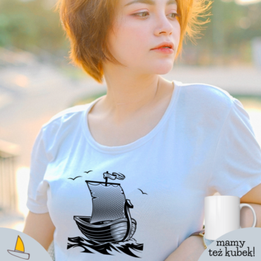 Viking Boat Damski T-shirt