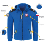 Rejsowy Polar z kapturem Premium "Po Twojemu" z haftowanym imiennik, 1 naszywką i odblaskami